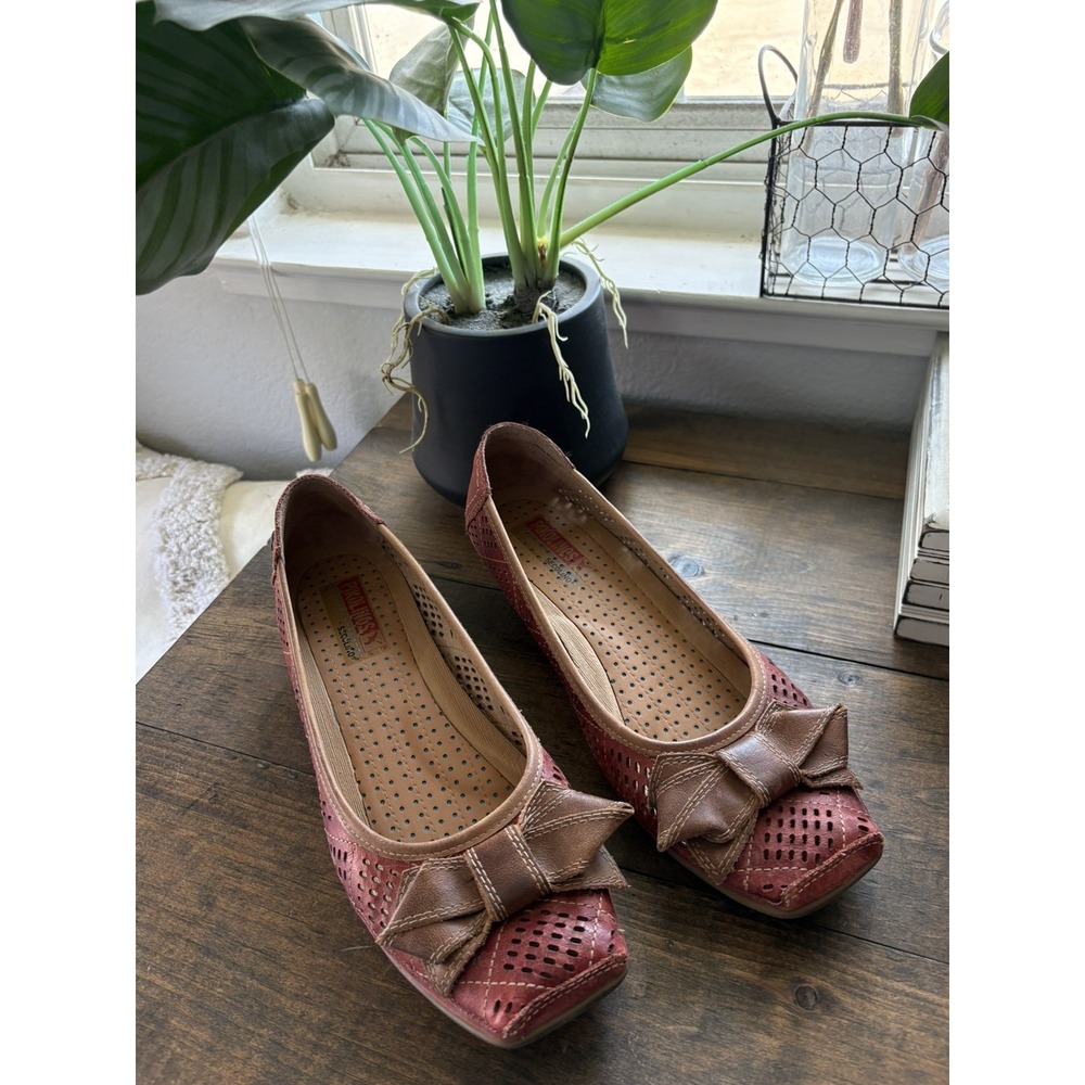 Pikolinos Women's Gandia 849 Pumps Shoes Brown Floral Size 41 / US 10-10.5